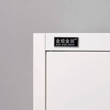 金经金属钢制更衣柜铁皮柜员工柜存包柜暖白二门储物柜升级加厚款