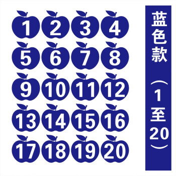 防水数字贴号码自粘贴分类分区划分编码标识标示机器机台编号抽屉餐桌