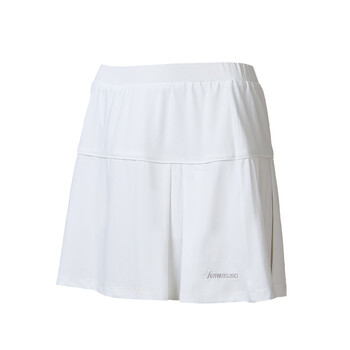 川崎（KAWASAKI）羽毛球服 运动短裙女防走光半身裙 SK-K2781 白色 3xl 