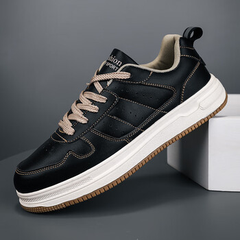 赤兔男鞋秋季新款空军一号小白鞋学生休闲板鞋大码47男士运动鞋黑色冷