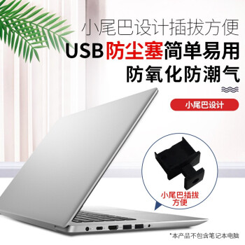 索厉 USB防尘塞/可插拔式USB堵头/防尘防灰便于插拔/塑料材质/黑色10个装/20052