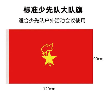 中国少年先锋队标准少先队队旗大队旗中队旗小队旗 春亚纺面料 大队旗