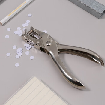 晨光（M&G）单孔打孔机孔径6mm金属手握式装订活页本圆环孔打洞神器手账收集ABS916K9 1个