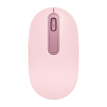 快鼠智能语音鼠标O2无线可充电式通用便携静音鼠标声控打字语音识别转文字可爱女生鹅卵石时尚简约 粉红色