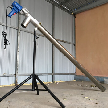 粮机螺旋输送机装袋上料机手持颗粒吸料机全自动20米加厚不锈钢支架