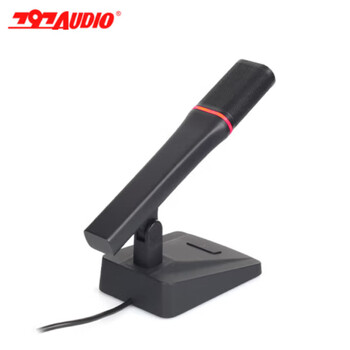 797AUDIO797话筒CR990DH带开关有线电容式短杆鹅颈话筒会议麦克风