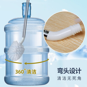 妙美桶刷水桶刷子纯净水长柄洗饮水机神器360度全方位加长专用清洁刷