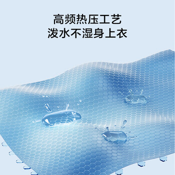 京东京造 儿童雨衣带大书包位男童女童女孩加长全身学生雨披 蓝色xl