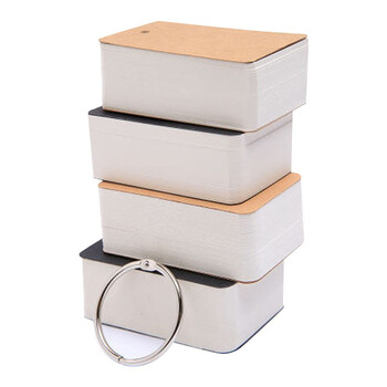 【全网低价】誉禾空白卡片铁圈便签本白色硬卡纸随身便携英语生字记背单词卡记忆环扣式手写记录卡100张2包装5161 【全网低价】誉禾空白卡片铁圈便签本白色硬卡纸随身便携英语生字记背单词卡记忆环扣式手写记录卡100张2包装5161