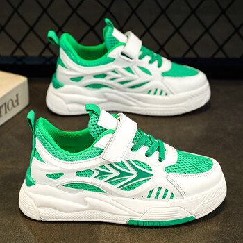 女童鞋运动鞋春秋季儿童软底休闲学生板鞋中大童女耐克尅绿色32码