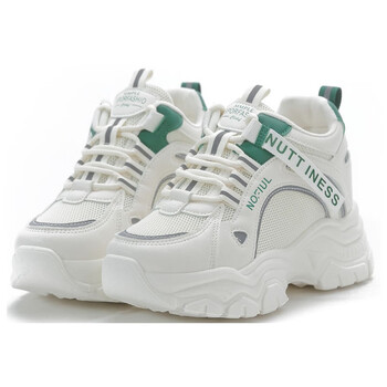 繁安老爹鞋女夏2023春秋季新款女鞋厚底内增高网面透气女运动休闲鞋子