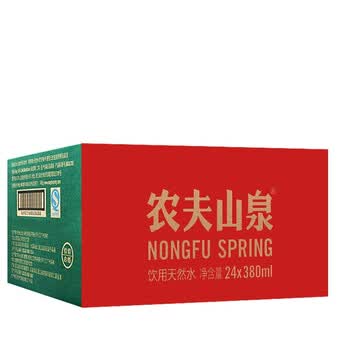 农夫山泉饮用水 饮用天然水380ml*24瓶 整箱装