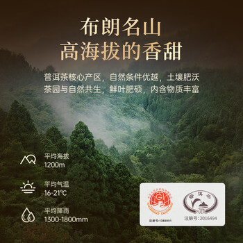 华祥苑茶叶 普洱生茶勐海普洱小金砖礼盒装300g茶叶礼盒