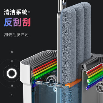 佳帮手平板拖把40cm2布家用一拖净免手洗2026带桶一套墩布拖布拖地神器