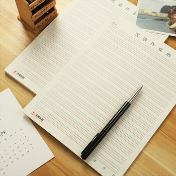 天章(TANGO)16K英语作业纸学生英文字母拼音练习本单词记忆句子听写默写80g加厚纸 30张 3本高中生学习神器