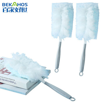 百家好世 静电除尘掸扫除吸尘灰尘清理神器扫灰家用 手柄+替换装10片