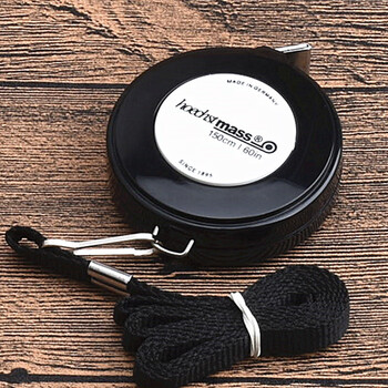 进口家用自动伸缩尺子服装迷你卷尺量腰三围尺衣尺皮尺软尺15米黑色