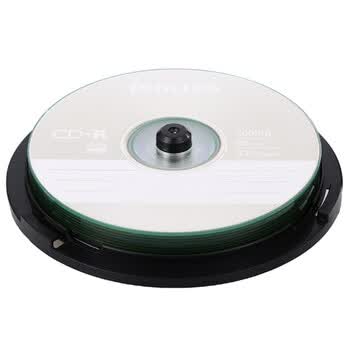 飞利浦(PHILIPS)CD-R光盘/刻录盘 空白光盘 刻录光盘 光碟 52速700M 桶装10片 飞利浦(PHILIPS)CD-R光盘/刻录盘 空白光盘 刻录光盘 光碟 52速700M 桶装10片