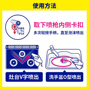 花王（KAO）厨房油污清洁剂370ml 进口油污净去除油垢专用喷雾抽烟烟机清洗剂