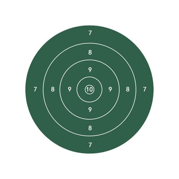 狼魂 靶纸 射击打靶训练纸 圆环靶 15*15cm 100张