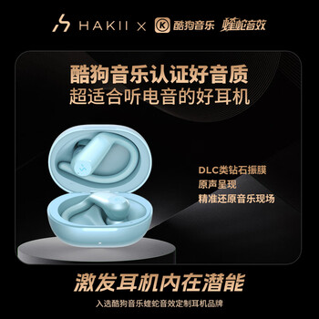 Hakii ACTION哈氪觉醒 7级防水 蓝牙5.2 真无线挂耳式耳机 运动跑步防汗 狂甩不掉 通话降噪 超长续航