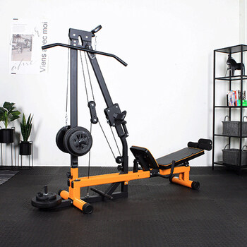 倒蹬机训练器 高拉健身器材家用倒蹬器45度斜蹲机力量恢复腿部肌肉