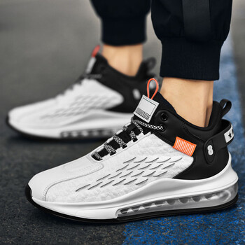 鳄鱼恤crocodile2022鞋子男秋季韩版新款男鞋飞织透气运动鞋低帮气垫