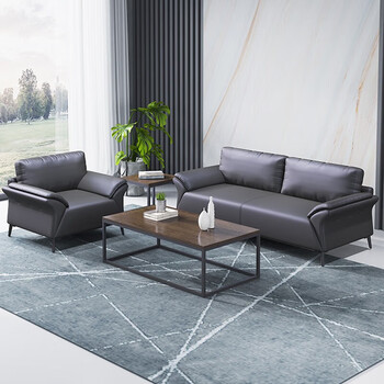 薇泰办公沙发茶几皮质沙发商务会客接待洽谈室沙发 三人位【牛皮】 薇泰办公沙发茶几皮质沙发商务会客接待洽谈室沙发 三人位【牛皮】