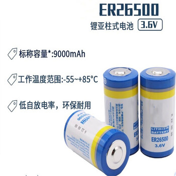 正鑫远 ER26500 2号3.6V 流量计计量表煤气表燃气表仪表锂电池带插头/带引线(2个) 正鑫远 ER26500 2号3.6V 流量计计量表煤气表燃气表仪表锂电池带插头/带引线(2个)