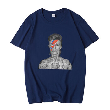 宝凡柏davidbowie大卫鲍伊vintage乐队经典人物男女宽松短袖t恤粉丝