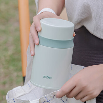 膳魔师（THERMOS）焖烧杯316高真空不锈钢520ml焖烧罐保温饭盒保温桶TCLD-520S GN