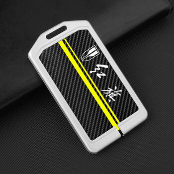 适用于红旗hs5卡片钥匙套hs7专用卡片h72fh5汽车钥匙新款包扣碳纤银