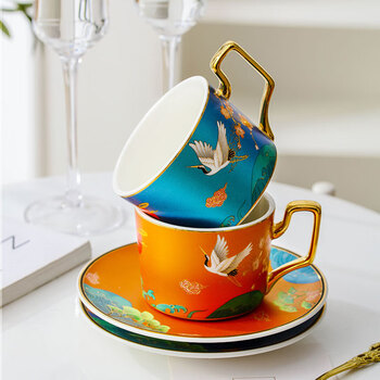 vidsel高颜值咖啡杯礼盒装新婚礼物轻奢情侣杯子礼盒闺蜜结婚乔迁伴手礼