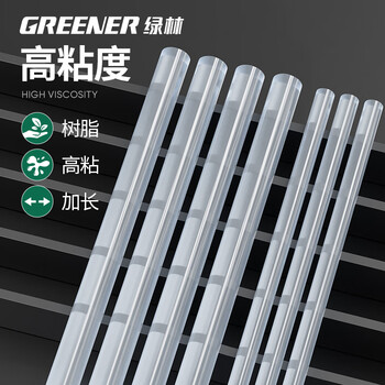 绿林(GREENER)高纯高粘性热熔枪胶棒手工制作DIY热熔胶棒 桶装55支7*100mm 绿林(GREENER)高纯高粘性热熔枪胶棒手工制作DIY热熔胶棒 桶装55支7*100mm