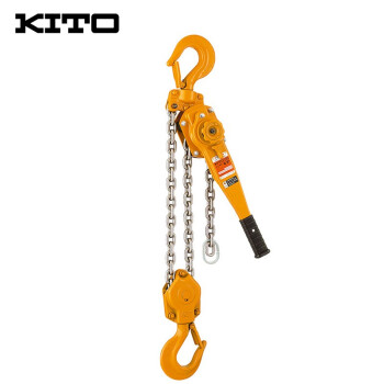KITO 手扳葫芦 环链起吊起重紧线固定工具 吊钩高强度钢板葫芦 1.0T1.5M LB010 200317