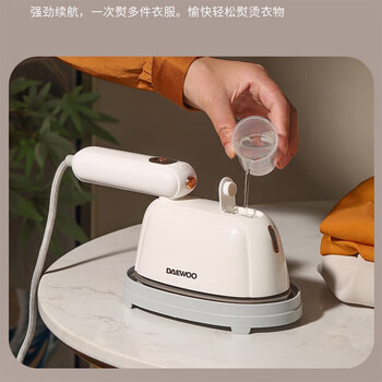 大宇（DAEWOO） 手持挂烫机 精熨模式 干熨汽熨两用 小巧便携式熨烫机烫衣机除皱不伤衣 DYGT-1308