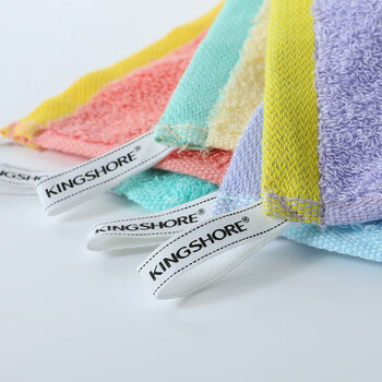 金号A类儿童毛巾100纯棉小毛巾婴儿毛巾方巾洗脸擦手毛巾洗脸帕5条装