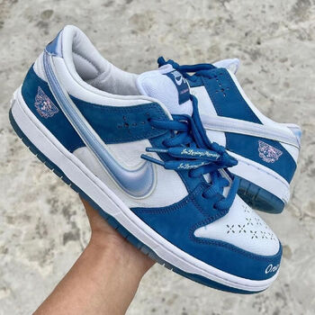 sb low蓝白联名款 男女同款 ins高颜值低帮滑板鞋nike 蓝白联名款 38