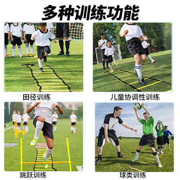 LIVEX敏捷梯 足篮球田径体能脚步训练辅助器材儿童成人步伐绳梯6米12节
