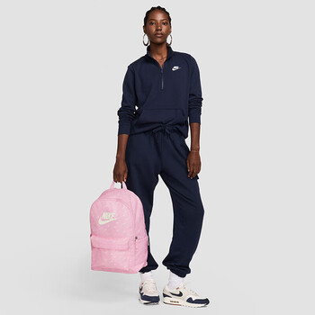 耐克（NIKE）女子双肩包背包 电脑包旅行包书包 HF6995-663 粉白钩