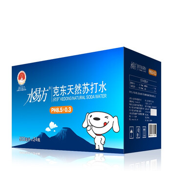水易方（SYF）克东天然苏打水 弱碱性水 饮用水  500ml*24瓶 联名款