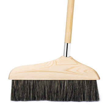 晗畅猪毛鬃扫把大号扫木地板的扫帚实木加长杆猪鬃扫地家用软毛扫把