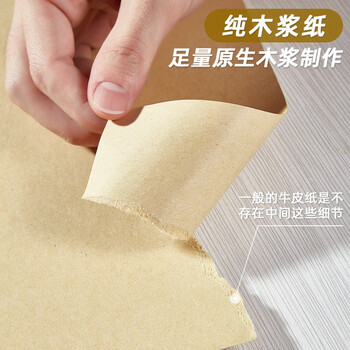 Kingdee金蝶  A4牛皮纸120g 牛皮纸封面牛皮打印纸 凭证封面纸 牛皮卡纸绘图绘画纸210*297mm 100张/包