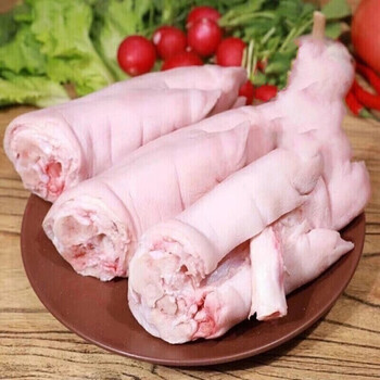 桃西村整只猪蹄现杀猪蹄新鲜带筋猪蹄子6只小猪蹄34两每只