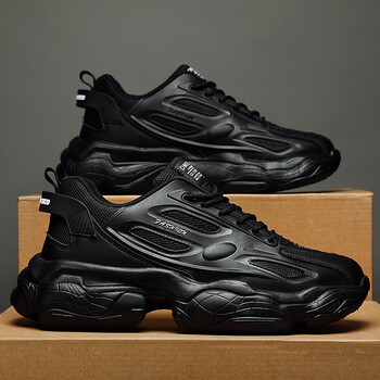 xipr黑曼巴鞋夏季休闲运动鞋男跑步青少年潮流百搭黑武士老爹鞋春秋款