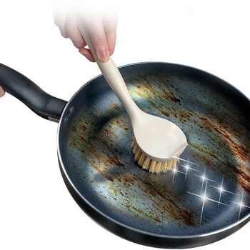 妙洁 长柄洗锅刷 植物剑麻有效去油不掉毛刷子厨房清洁刷锅神器 妙洁 长柄洗锅刷 植物剑麻有效去油不掉毛刷子厨房清洁刷锅神器