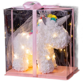 大花喵永生花独角兽礼盒网红女生生日礼物女朋友玫瑰花干花情人节送