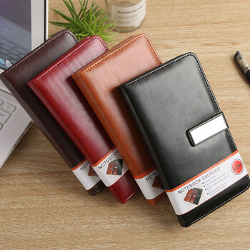 助生 笔记本 VPU软皮本子办公磁扣记事本会议记录本 48K 小号 颜色可选 5本起购 DS