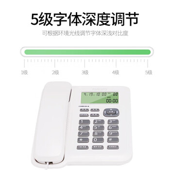 飞利浦(PHILIPS)有绳电话机座机 固定电话 办公家用 双接口 免电池 免提通话 CORD281A白色 飞利浦(PHILIPS)有绳电话机座机 固定电话 办公家用 双接口 免电池 免提通话 CORD281A白色