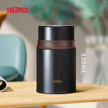膳魔师（THERMOS）焖烧杯316高真空不锈钢520ml焖烧罐保温饭盒保温桶TCLD-520S BW